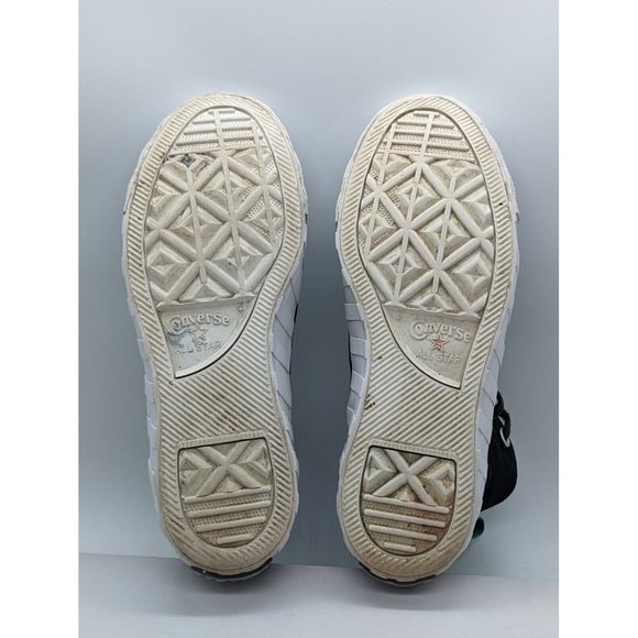 Converse Not A Chuck High Top Sneakers  Womans Size 6 Black Neon Logo Rainbow - Picture 7 of 7